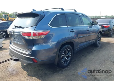 2016 Toyota Highlander Xle V6 from USA, damaged, VIN 5TDJKRFH1GS308849